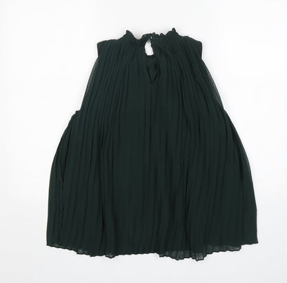 Womens UK Size 10 New Look Green Basic Blouse