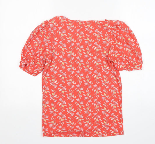Womens UK Size 6 NEXT Orange Basic T-Shirt