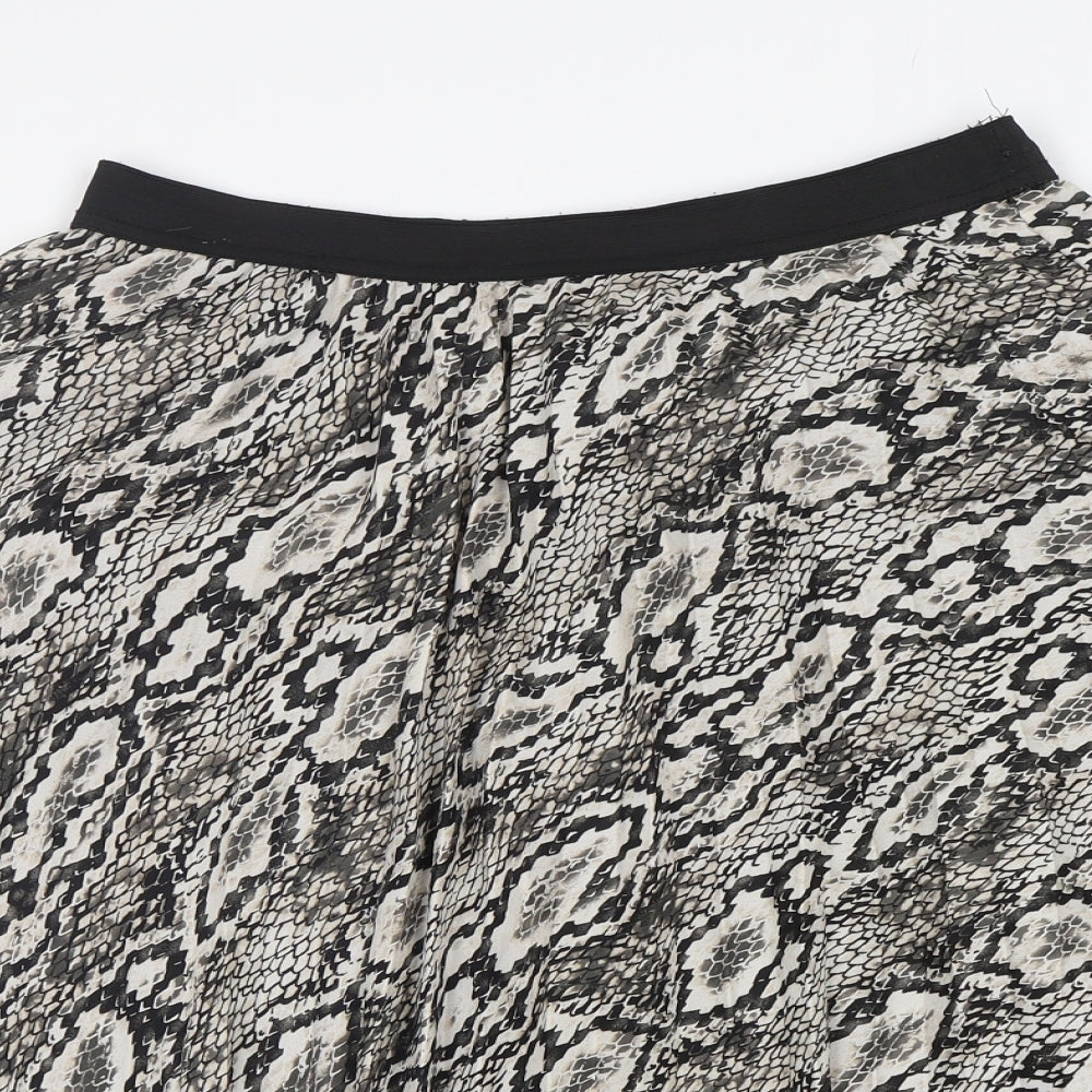 Papaya Womens Multicoloured Animal Print Polyester A-Line Skirt Size 12