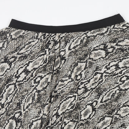 Papaya Womens Multicoloured Animal Print Polyester A-Line Skirt Size 12