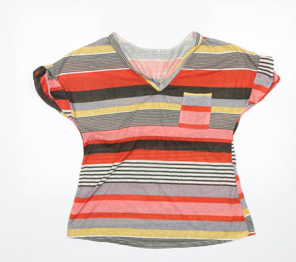 Womens UK Size XL Preworn Multicoloured Basic T-Shirt
