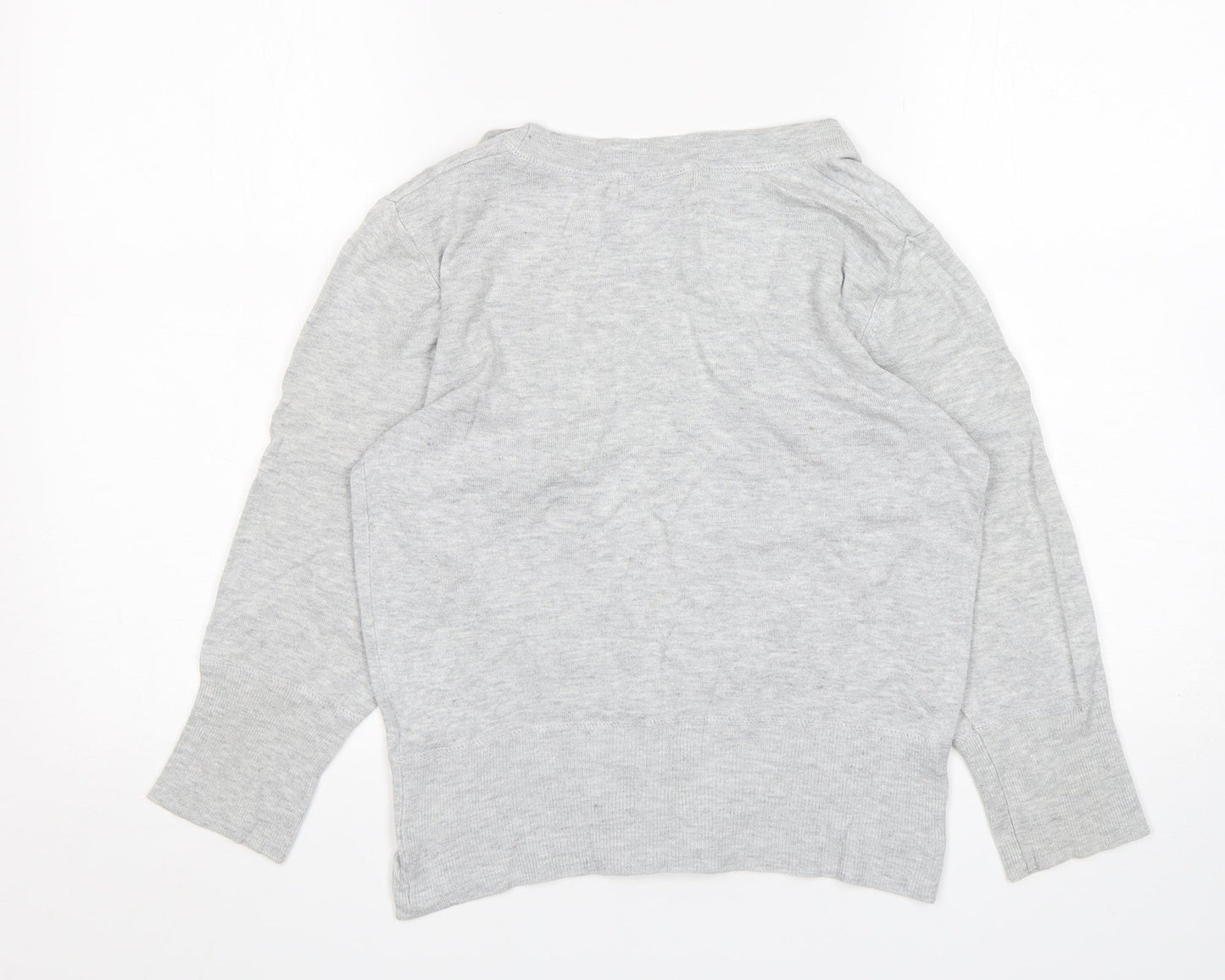Womens UK Size 12 Topshop Grey Cardigan Jumper