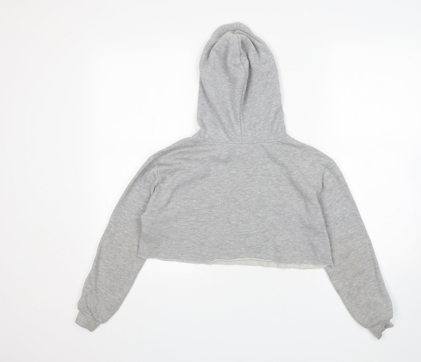 New Look Girls Grey  Cotton Pullover Hoodie Size 9 Years   - Friends