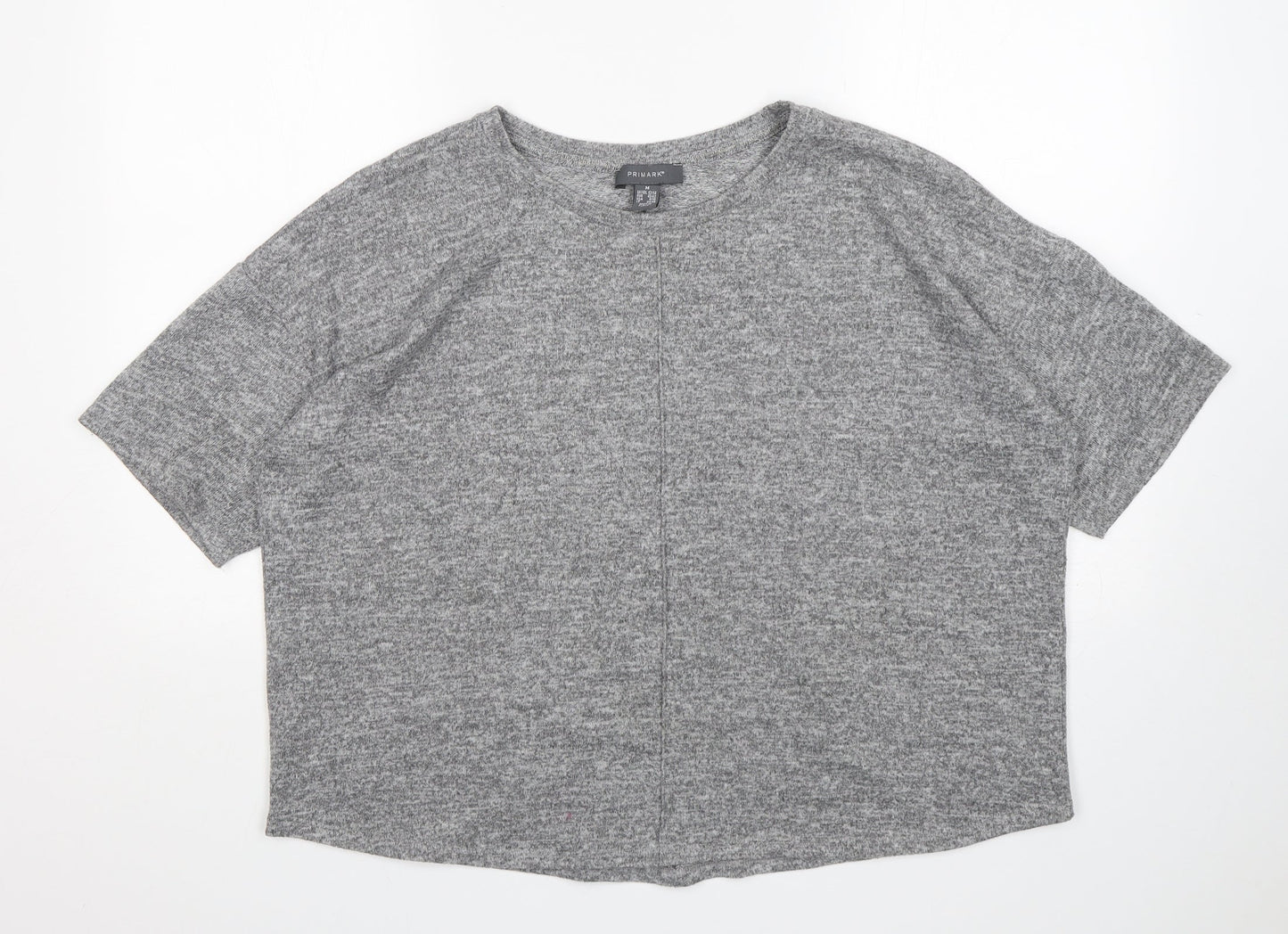 Primark Womens Grey Round Neck   Pullover Jumper Size M