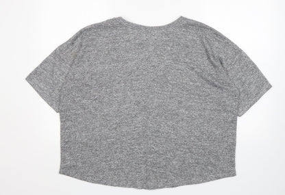 Primark Womens Grey Round Neck   Pullover Jumper Size M