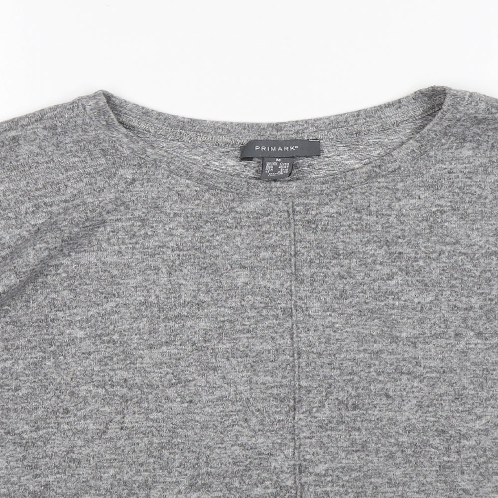 Primark Womens Grey Round Neck   Pullover Jumper Size M