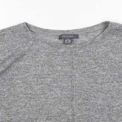 Primark Womens Grey Round Neck   Pullover Jumper Size M