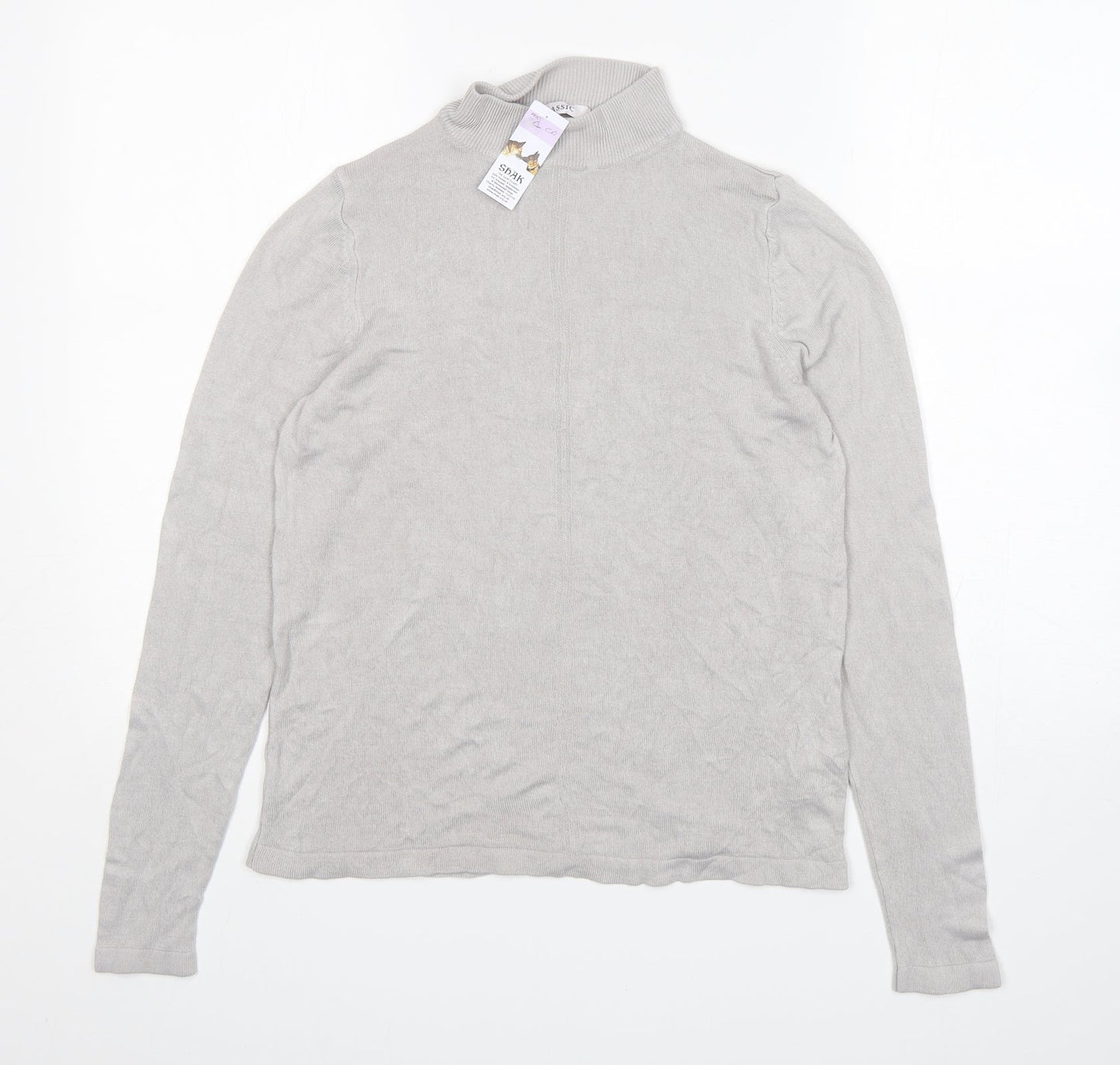 Womens UK Size 10 M&S Grey Pullover Jumper