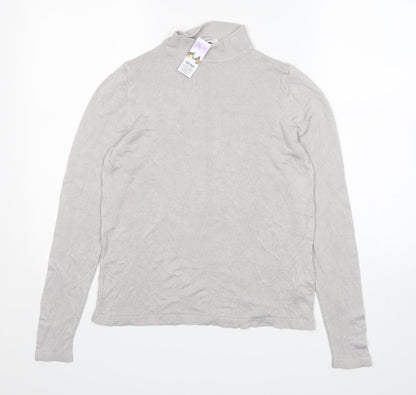 Womens UK Size 10 M&S Grey Pullover Jumper