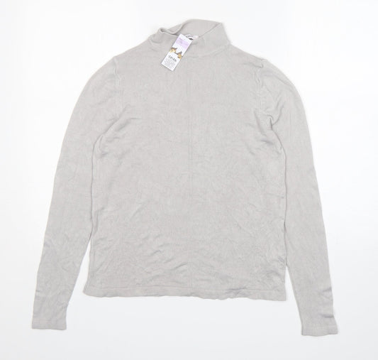 Womens UK Size 10 M&S Grey Pullover Jumper
