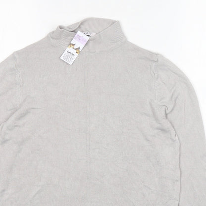 Womens UK Size 10 M&S Grey Pullover Jumper