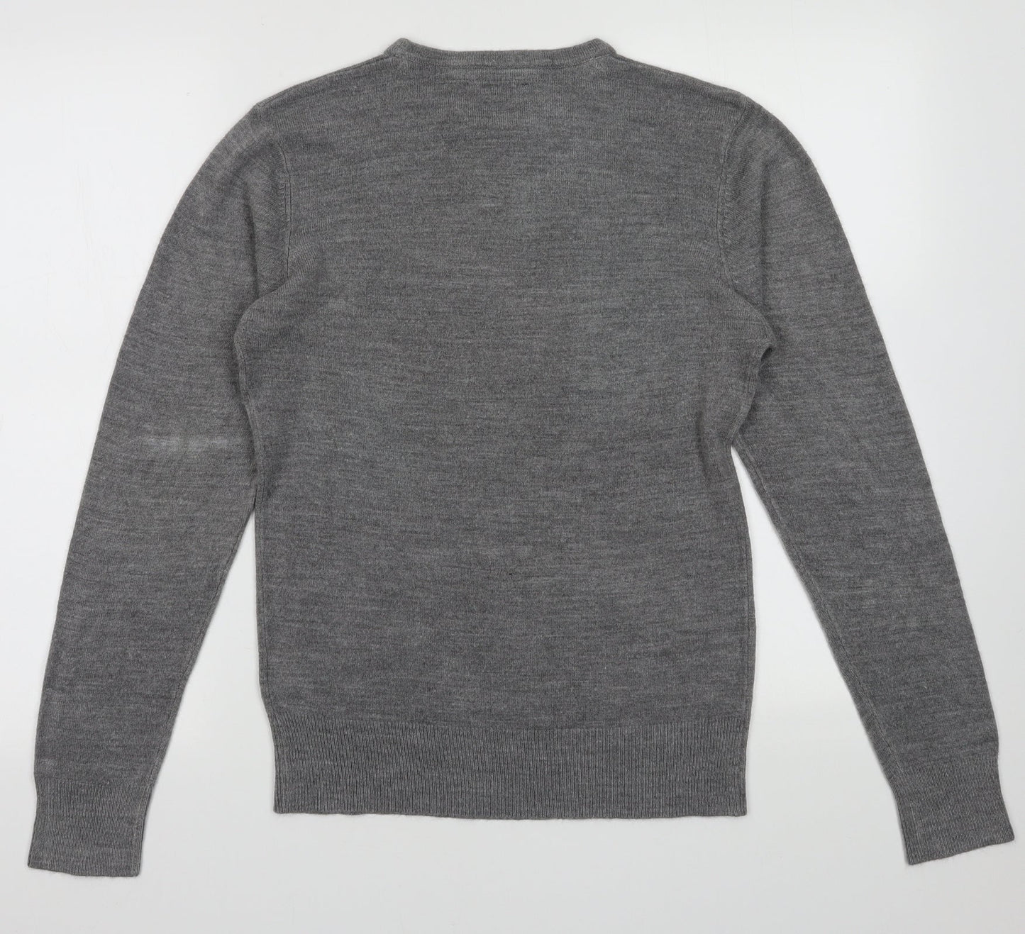 Mens UK Size S Peacocks Grey Pullover Sweatshirt