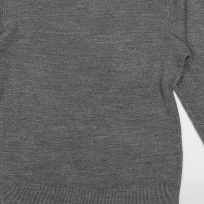 Mens UK Size S Peacocks Grey Pullover Sweatshirt