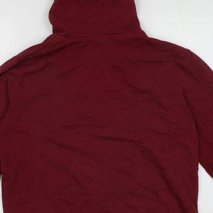 H&M Womens Red  Coir Full Zip Hoodie Size M  Zip