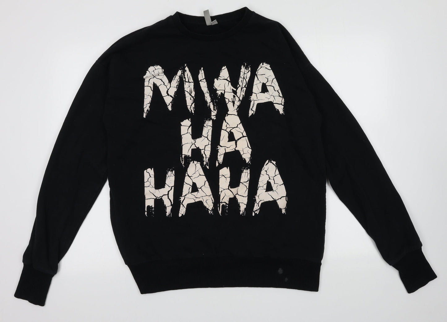 Womens UK Size 10 ASOS Black Pullover Sweatshirt