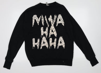 Womens UK Size 10 ASOS Black Pullover Sweatshirt