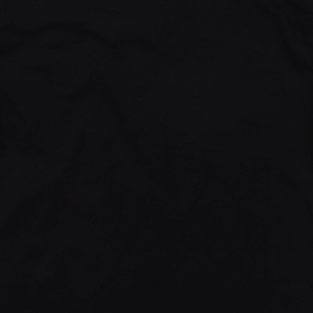 Brand and care label for Cache Cache women’s black cotton pullover sweatshirt, pullover - very important pipelette