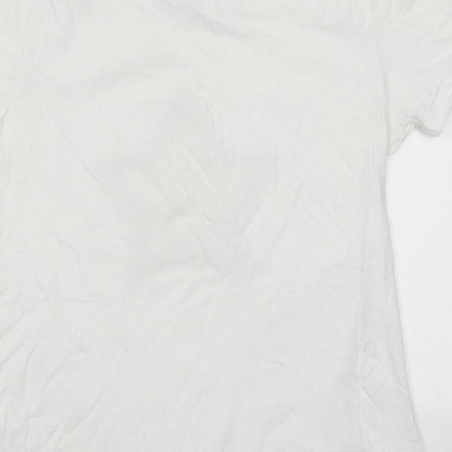 Womens UK Size 10 Paramour White Basic T-Shirt