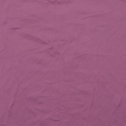 Tay Berry Womens Purple Fair Isle Cotton Basic T-Shirt Size 2XL V-Neck