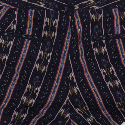 Gap Womens Purple Geometric Cotton Hot Pants Shorts Size 10 L4 in Regular Hook & Eye