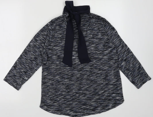 Womens UK Size S EWM Blue Pullover Sweatshirt