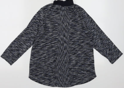 Womens UK Size S EWM Blue Pullover Sweatshirt