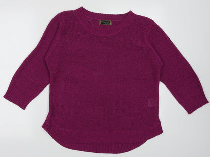 originals Womens Purple  Acrylic Pullover Sweatshirt Size M  Pullover