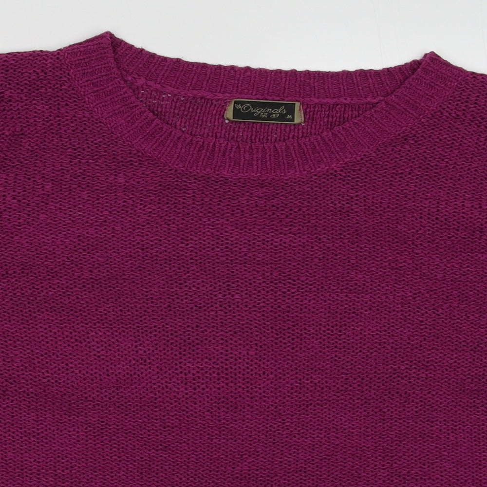 originals Womens Purple  Acrylic Pullover Sweatshirt Size M  Pullover
