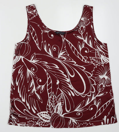 Womens UK Size 12 Marks and Spencer Red Basic Tank