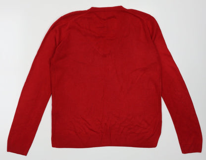 Womens UK Size 12 Marks and Spencer Red Pullover Sweatshirt