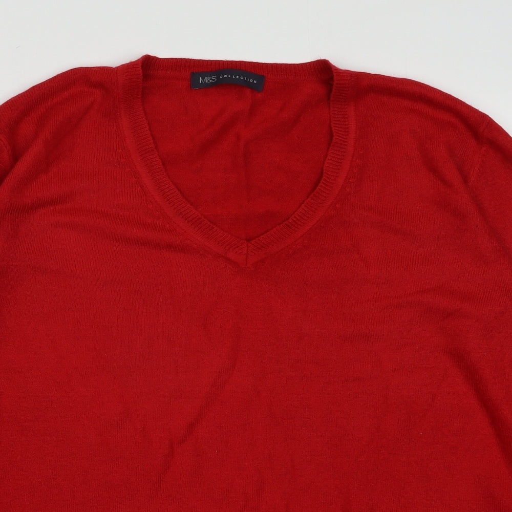 Womens UK Size 12 Marks and Spencer Red Pullover Sweatshirt