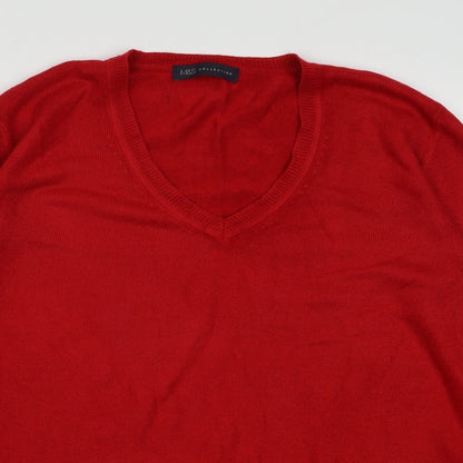 Womens UK Size 12 Marks and Spencer Red Pullover Sweatshirt
