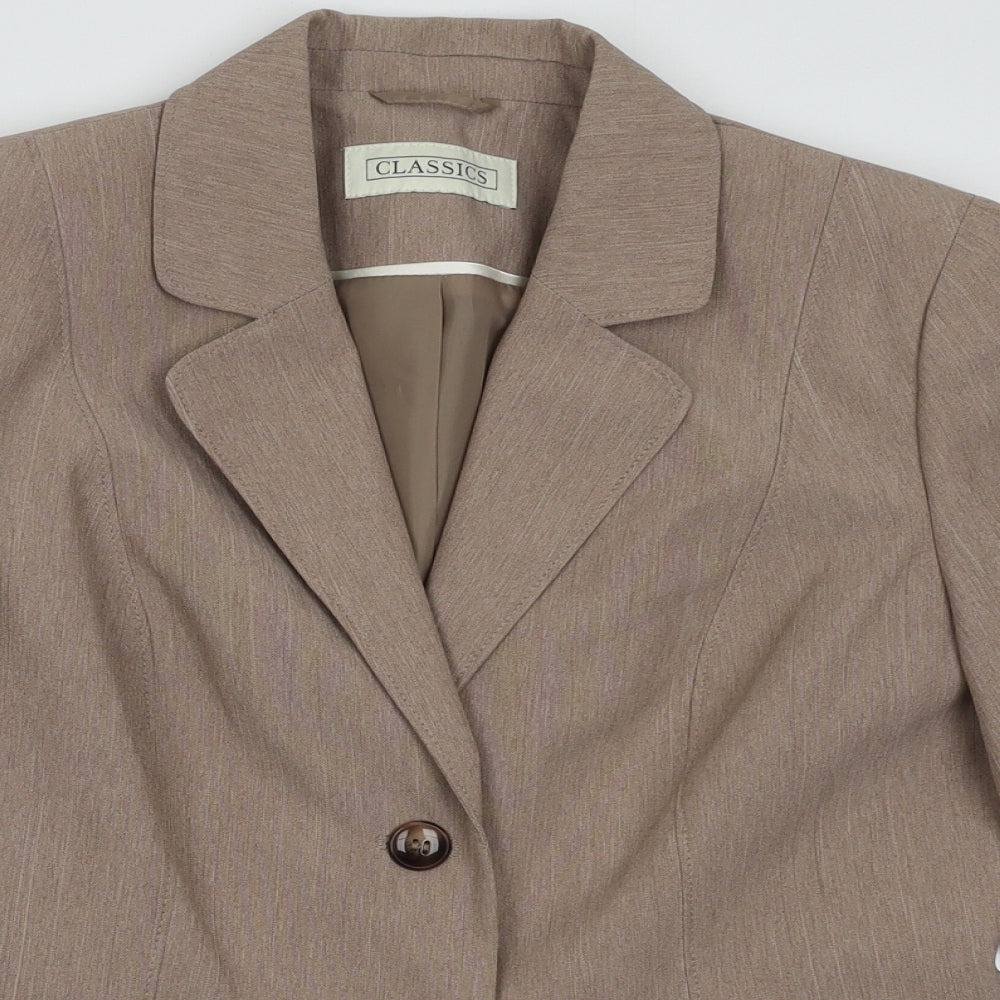 Womens UK Size 12 BHS Brown Jacket