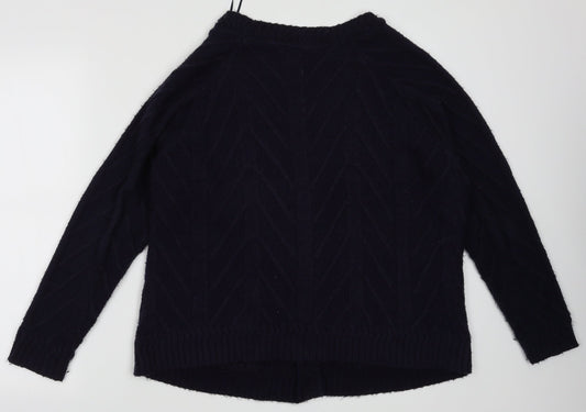 Womens UK Size S Preworn Blue Cardigan Jumper
