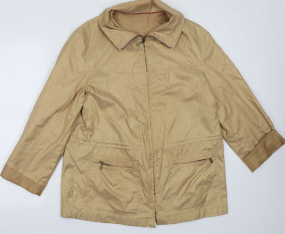 Womens UK Size 14 Preworn Gold Jacket
