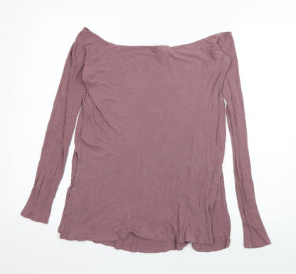 Womens UK Size 10 ASOS Purple Basic T-Shirt