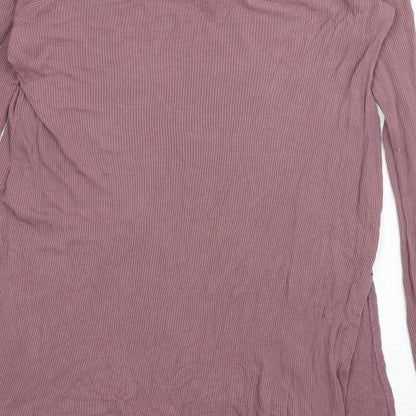 Womens UK Size 10 ASOS Purple Basic T-Shirt