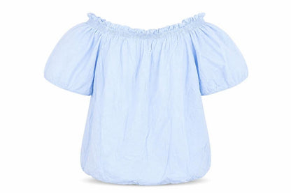 Womens UK Size 8 H&M Blue Basic Blouse