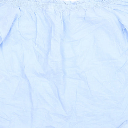 Womens UK Size 8 H&M Blue Basic Blouse