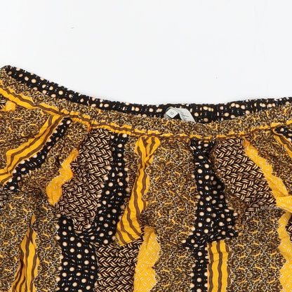 Womens UK Size 10 Peacocks Orange Basic Blouse