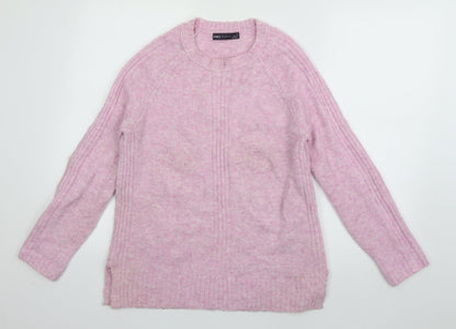 Womens UK Size S Marks and Spencer Pink Pullover Jumper