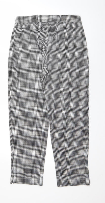 Womens UK Size 8 Boohoo Regular Fit  Black Trousers