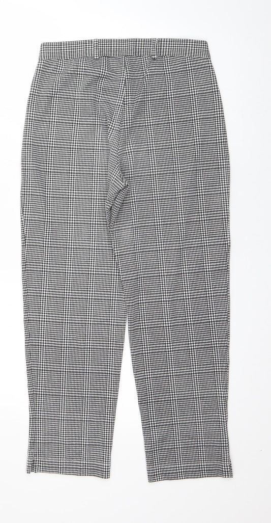Womens UK Size 8 Boohoo Regular Fit  Black Trousers