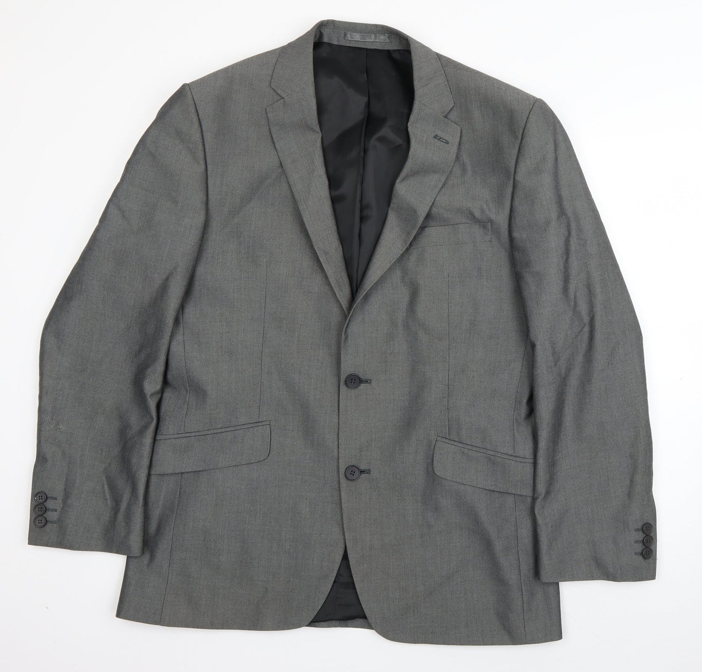 Mens UK Size L Karl Jackson Regular Grey Suit Jacket