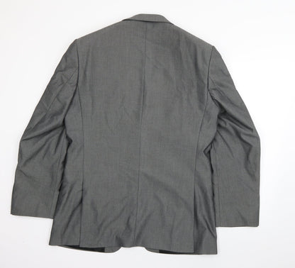 Mens UK Size L Karl Jackson Regular Grey Suit Jacket
