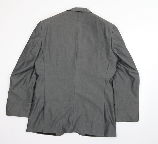 Mens UK Size L Karl Jackson Regular Grey Suit Jacket
