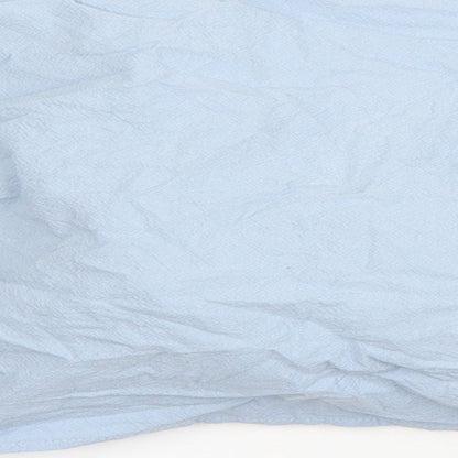 Nasty Gal Womens Blue  Cotton Basic Blouse Size 4 V-Neck