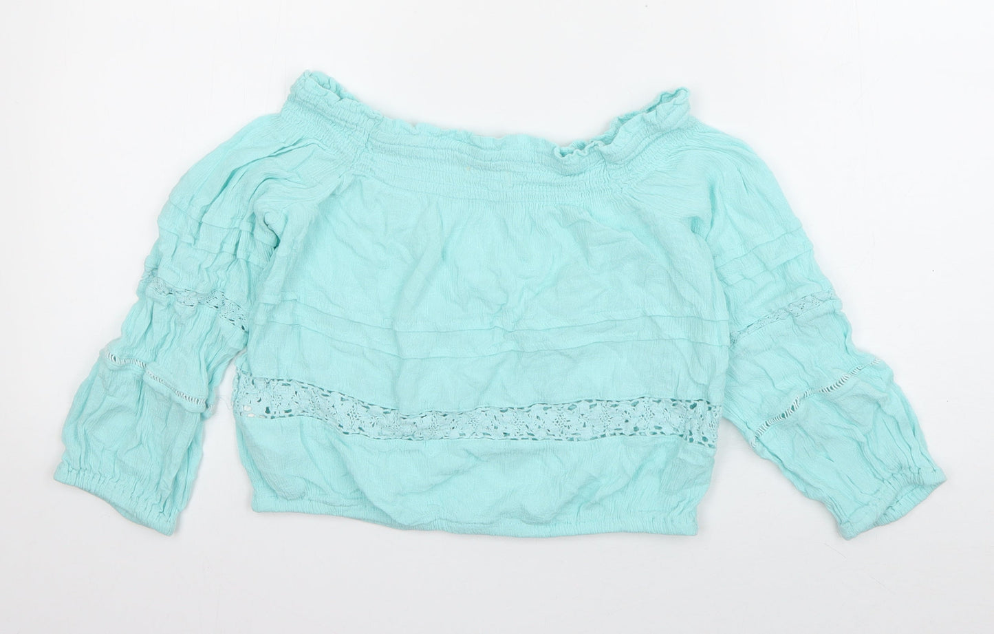 Womens UK Size XS aeropostale Blue Basic Blouse
