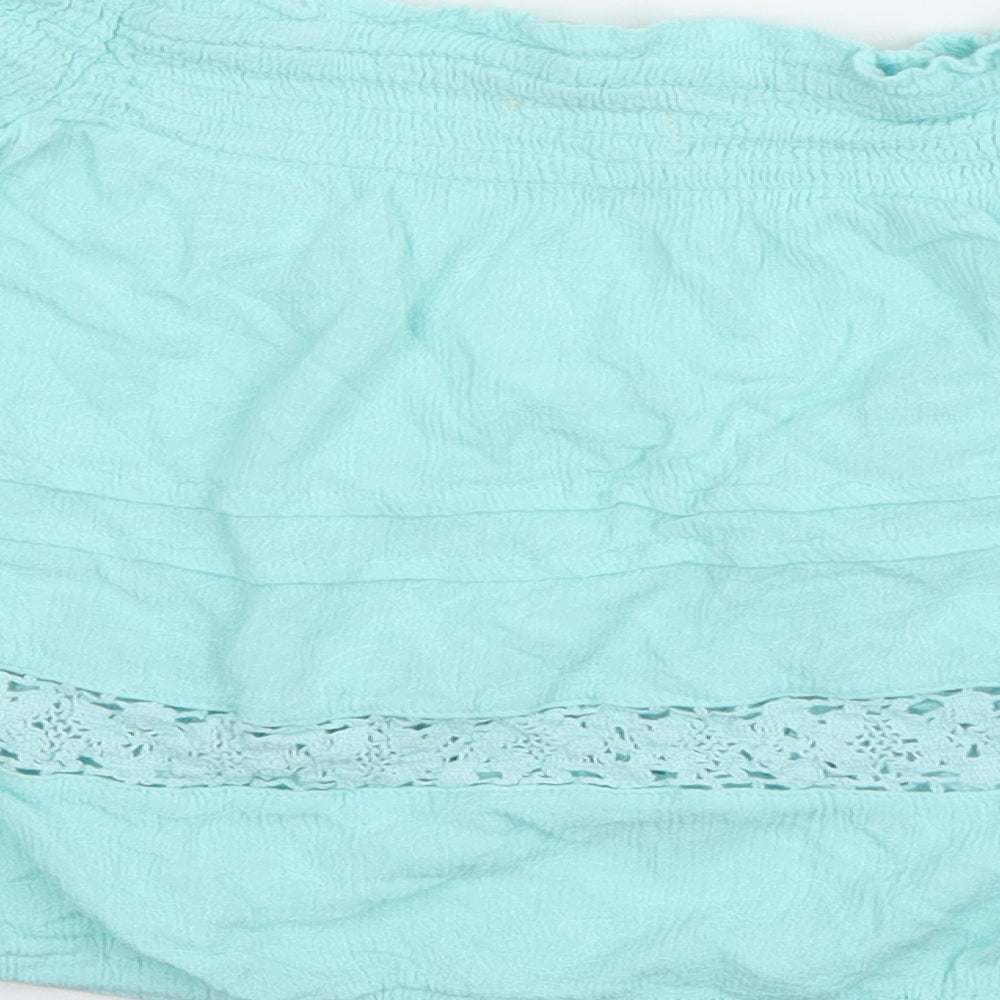 Womens UK Size XS aeropostale Blue Basic Blouse