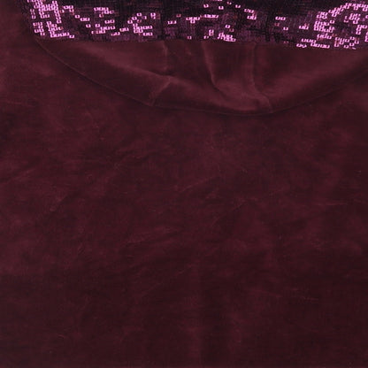 ESMARA Womens Purple  Cotton Full Zip Hoodie Size 18  Zip